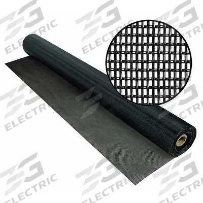 PHIFER Replacement Screen: Polyester, Black, 17 x 10 Mesh Size, 4 ft Wd, 50 ft Lg - Pet Resistant Polyester Pet Door and Window Screen