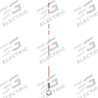 Hydrant Marker: Port Mount Bracket with Spring, Red, White (MPN 2673-00006). Key specifications — Brand: APPROVED VENDOR; Features: UV-Resistant; Post Color: White; Reflective Stripe Color: Red; Post Material: Fiberglass; Reflector Color: No Reflector; Mounting Type: Port Mount Bracket with Spring.