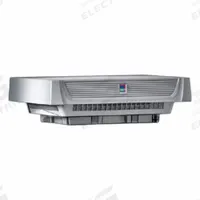 RITTAL Air Distribution Fan: 470 cfm_502 cfm Airflow @ 0.000 in SP, Air Distribution Fan, Horizontal (MPN 3140140). Key specifications — Brand: RITTAL; Voltage: 380/415V AC (50/60 Hz); 400/480V AC (60 Hz); Mounting Location: Roof.