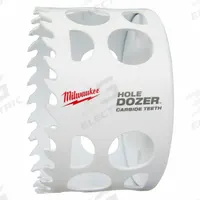 MILWAUKEE Hole Saw: 3 1/2 in Saw Dia., 4 Teeth per Inch, 1 5/8 in Max. Cutting Dp, Carbide Tipped (MPN 49-56-0738). Key specifications — attr1098070: 4; attr1098087: MILWAUKEE; attr1098073: 5/8"-18.