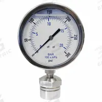 KODIAK CONTROLS Pressure Gauge: 0 psi to 300 psi, KC301, 4 in Dial, 316 Stainless Steel, Mineral Oil (MPN KC301L40300/DSM3512). Key specifications — Brand: KODIAK CONTROLS; Gauge Case Liquid: Glycerin; Seal Fill Liquid: Mineral Oil; Gauge Case Material: 304 Stainless Steel; Seal Lower Housing Material: 316 Stainless Steel; Accuracy: ±1.00%; Gauge Wetted Parts: Stainless Steel.