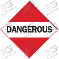 BRADY DOT Container Placard: Dangerous, 10 3/4 in x 10 3/4 in, 10 3/4 in Label Ht, Placard (MPN 63212). Key specifications — Brand: BRADY; Message: Dangerous.