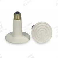TEMPCO Flat-Top Socket-Mount Heater: 100 W Watt Output, 120V AC, White, 4-1/4 in in, 3 in Dia (MPN CRR00006). Key specifications — Brand: TEMPCO; Overall Length: 4-1/4 in in; For Use With: Mfr. No. CRK00016; Voltage: 120V AC; Material: Ceramic; Connection Type: E26, Medium Base; Color: White.