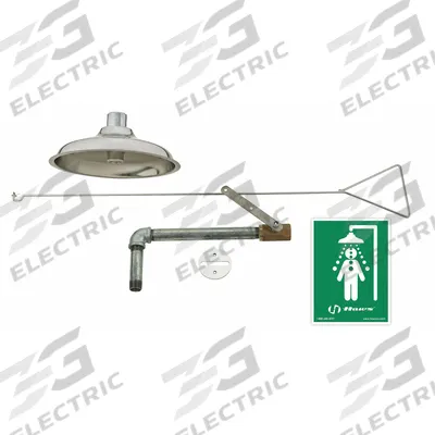 HAWS Plumbed Shower: Fully Recessed, Ceiling Mnt, Stainless Steel Sprayhead - Recessed Ceiling-Mount Showers