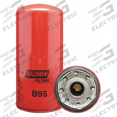 BALDWIN FILTERS Oil Filter: B95, LF3333, 1 1/2"-12 Thread Size, 9 15/16 in Overall Ht, Oil - Spin-On Oil Filters