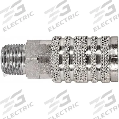 APPROVED VENDOR Quick Connect Hose Coupling: 1/2 in Body Size, 1/2 in Hose Fitting Size - Industrial Interchange Steel Quick-Connect Air Coupling Bodies