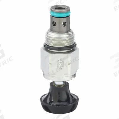 Parker Cartridge Valve: Steel, Block-Mounted, Two Positions, Normally Closed, Knob Adjustment - Manual Cartridge Valves