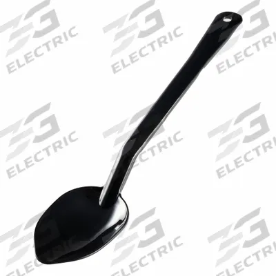 CARLISLE Serving Spoon: 13 in Overall Lg, 1.5 fl oz Capacity, Black, NSF Certified - Serving Spoons