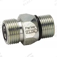 PARKER Hydraulic Check Valve: 5,000 psi, 15 gpm, 13/16 in, SAE O-Ring Face Seal (MPN DT-500-MSMO-5). Key specifications — Body Material: Steel; Outlet Connection Type: SAE O-Ring Boss; Brand: PARKER; Inlet Connection Type: SAE O-Ring Face Seal.