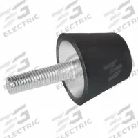 JW WINCO Vibration-Isolating Mount: Flat Conical, Buna-N, Male x Non-Threaded Style (MPN 253-25-1/4X20-7.9-55). Key specifications — Isolator Body Material: Buna-N.