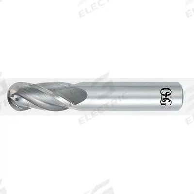 OSG Ball End Mill: Carbide, 4 Flute, 18 mm Mill Dia, 35 mm LOC, 102 mm OAL (MPN 404-7087-BN) - General Purpose Carbide Ball End Mills