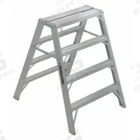 LOUISVILLE LADDER Step Stool: 4 Steps, 4.1 ft Overall Ht, 300 lb Load Cap, Aluminum (MPN L-2032-04). Key specifications — Brand: LOUISVILLE LADDER; Color: Silver.