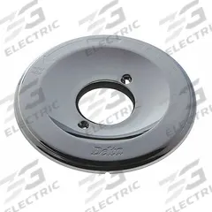 DELTA Escutcheon: For 13/14 Series, Stainless Steel, Chrome Finish, 6 7/8 in Overall Wd (MPN RP19809). Key specifications — Finish: Chrome; Compatible Series: 13; Brand: DELTA.