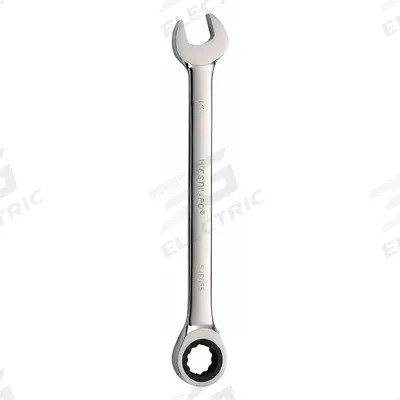 WESTWARD Combination Wrench: Alloy Steel, Chrome, 1 in Head Size, 13 in Overall Lg - SAE 12-Point Ratcheting Combination Wrenches