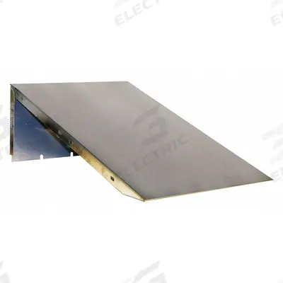 HALLOWELL Locker Sloping Top: 12 in x 18 in x 6 in, For 12 in Locker Wd, 304 Stainless Steel - Slope-Top Components & Kits for Standard Lockers