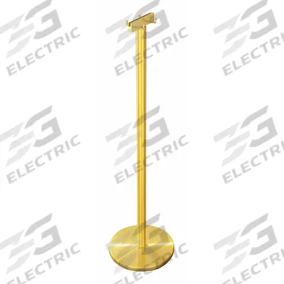 GLARO Umbrella Bag Holder: 6 in Overall Wd, 43 in Overall Ht, Satin Brass, Freestanding