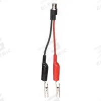 POMONA Test Leads: Black/Red Electrical Current Color, Alligator Clip, BNC Female, 5 in Lg, PVC (MPN 2630). Key specifications — Brand: POMONA.