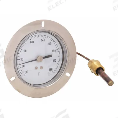 APPROVED VENDOR Analog Panel Mount Thermometer: 30°F to 180°F, ±1°F Scale Division - General Purpose Panel Mount Dial Thermometers
