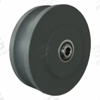 HAMILTON Track Wheel: 6 in Wheel Dia., 2 in Wheel Wd, 1,400 lb Load Capacity, 1/2 in For Axle Size (MPN W-620-125-NYUB-1/2). Key specifications — attr1099880: Yes; attr1099886: Gray; attr1099891: HAMILTON.