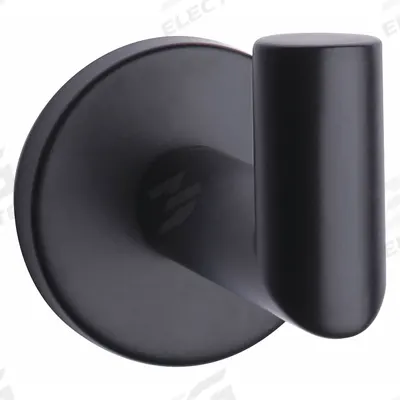 TAYMOR Robe Hook: 2 in x 2 in x 2 7/8 in, Zinc, Matte - Bathroom Hooks