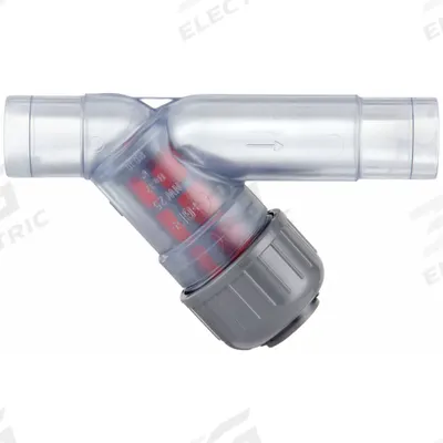 GF PIPING SYSTEMS Y Strainer: 2 in, Spigot, Mesh, 0.0331 in Screen Size - PVC Y Strainers