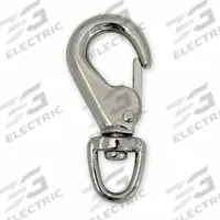 LUCKY LINE PRODUCTS Utility Spring Hook: 1 Snaps, Solid Gate, Stainless Steel, 7/16 in Opening Size (MPN 4FCF9). Key specifications — Application Restrictions: Not For Lifting; Brand: LUCKY LINE PRODUCTS; Opening Type: Solid Gate.