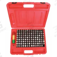 STARRETT Pin Gauge Set: No-Go (Minus), 0.626 in to 0.75 in, 0.001 in Dia Increment (MPN S4009-750). Key specifications — attr1182478: STARRETT; attr1182465: ZZ; attr1182466: +/-0.00020 in.