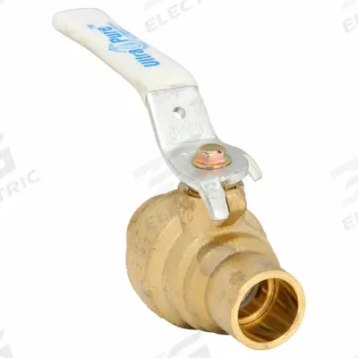 MILWAUKEE VALVE Manual Two-Way Ball Valve: 1/2 in, Brass, Straight, Sweat x Sweat - Brass Ball Valves