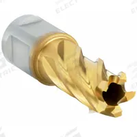 SLUGGER BY FEIN Annular Cutter: 1/2 in Cutter Dia, 1 in Max Cutting Dp, TiN, High Speed Steel (MPN 63134127108). Key specifications — attr253884: No; attr253885: TiN; attr253886: High Speed Steel; attr253887: Weldon Flat; attr253888: Fractional Inch; attr277149: SLUGGER BY FEIN.