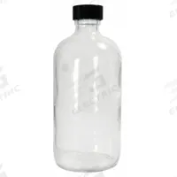 QORPAK Sampling Bottle: 960 mL, Colorless, 33-400, Phenolic, Visible Particulate, 12, PolyCone (MPN GLC-01227). Key specifications — Body Color: Colorless; Pre-Cleaned: Visible Particulate; Body Material: Soda Lime Glass; Brand: QORPAK; Screw Closure Size: 33-400; Graduated: No; USP Specification: Type III; Closure Attached: Attached.