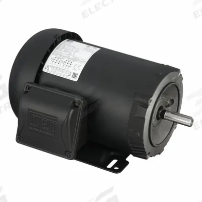 WEG General Purpose Motor: C-Face/Rigid Base Mount, Totally Enclosed Fan Cooled - C-Face with Rigid Base 3-Phase General Purpose AC Motors