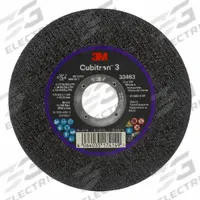 3M CUBITRON 3 Cut-Off Wheel: Type 1, 4 5/8 in x 0.04 in x 7/8 in, Ceramic, Cubitron 3, 5 PK (MPN 33463). Key specifications — Series: Cubitron 3; Brand: 3M CUBITRON 3.