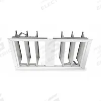 29.7"H-W Aluminum Ceiling Truss Damper: For 24 in Fan, Single Panel, 30 3/4 in H, 29 3/4 in W, Felt (MPN 4HA10). Key specifications — Airflow Direction: Horizontal; Brand: DAYTON; Maximum Air Velocity: 1500 fpm; Mounting Position: Horizontal.
