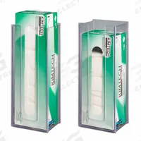 Lab Wipe Holder: 4 1/8 in Overall Wd, 13 7/8 in Overall Ht, 5 5/8 in Overall Lg, PETG, Clear, Wall (MPN LGLAB-W). Key specifications — Material: PETG; Mounting Location: Wall; Color: Clear; Product Type: Wipe Holder; Total Holding Capacity: Large Box of Kimwipes; Brand: POLTEX.