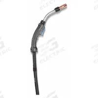 BERNARD MIG Gun: BTB-O Series, 300 A, 0.045 in, 15 ft, Miller-Compatible (MPN Q3015TE5EMC). Key specifications — For Rear Connection Type: Miller-Compatible; Contact Tip Series: Quik Tip; MIG Gun Model: Q3015TE5EMC; For Gas Type: Mixed Gas.
