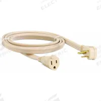 APPROVED VENDOR Extension Cord: Indoor Use, 9 ft Lg, Outlet, 5-15P, 14/3, SPT-3, Beige, 15 A Current (MPN 3AY46). Key specifications — Brand: APPROVED VENDOR; Temperature Rating: 32° to 140°F; NEMA Plug Configuration: 5-15P.