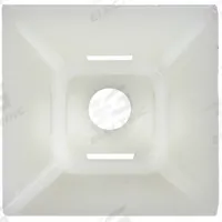 3M Cable Tie Base: 0.21 in Slot Wd, 0.06 in Slot Ht, 0.99 in L x 0.99 in W x 0.22 in H, 500 PK (MPN CTB1X1NTA-C). Key specifications — For Use With: Miniature, Intermediate and Standard Cable Ties; Size: 0.99 in L x 0.99 in W x 0.22 in H; Color: Natural; Brand: 3M.