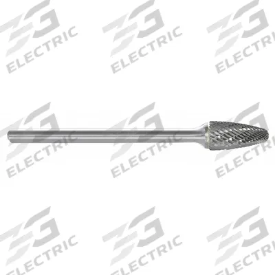 APPROVED VENDOR Carbide Bur: Ball-Nosed Tree, SF-3L6, Double Cut, 3/8" x 3/4" Head - Double-Cut Ball-Nosed Tree Burs