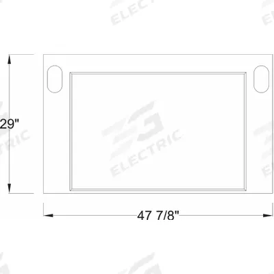 INSTOCK Work Surface: 4 ft Overall Wd, 29 in Overall Lg, 1 1/4 in Thick - Fume Hood Work Surfaces