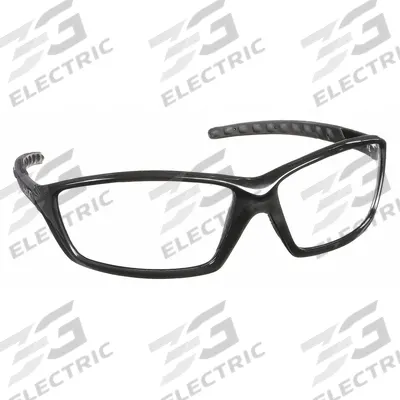 BOLLE SAFETY Safety Glasses: Clear Lens, Full-Frame, Platinum Lite, Black Frame - Padded Comfort-Fit Safety Glasses