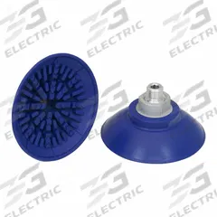 SCHMALZ Vacuum Pad Assembly: Flat, G3/8 in, 89 mm Pad Dia, NBR, Blue, 60 A, SAF (MPN 10.01.01.11115). Key specifications — attr1019101: 10.01.01.11115; attr1019103: SCHMALZ; attr1019107: 60 A.