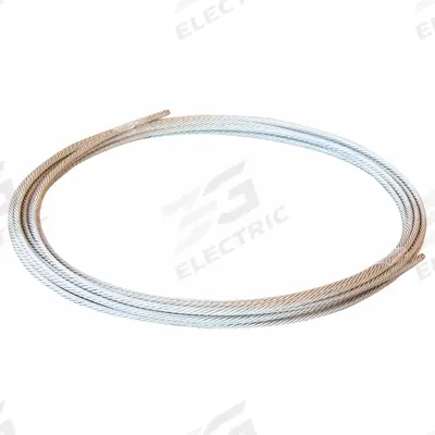 ROBOTRAX Steel Wire: R040, 0.1 in, 78 in - Support Cable for Multiaxis Cable & Hose Carriers