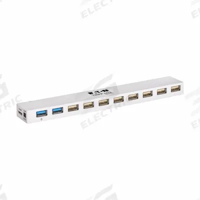 EATON TRIPP LITE Combo Hub: 10 Ports, White - USB Hubs