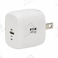 EATON TRIPP LITE Usb Charger: 120V AC/230V AC, 1A, 50/60Hz, 1 Output Connectors, White, USB C Female (MPN U280-W01-20C1-G). Key specifications — Power Requirement: 120V AC; 230V AC, 1A, 50; 60Hz; Output Connection Type: USB C Female; Color: White; Brand: EATON TRIPP LITE.