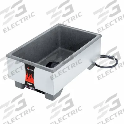 VOLLRATH Food Rethermalizer: 14 qt Capacity, 1,400 W Watt, Black/Silver, 9 in Overall Ht - Food Warmers