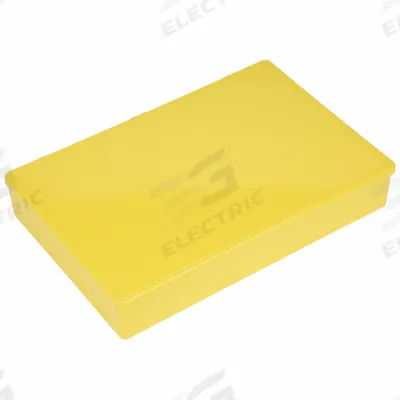 FLAMBEAU Compartment Box: 12 3/4 in x 8 1/2 in x 2 1/8 in, Yellow, 24 Compartments - Small Parts Compartmented Boxes with Fixed Dividers