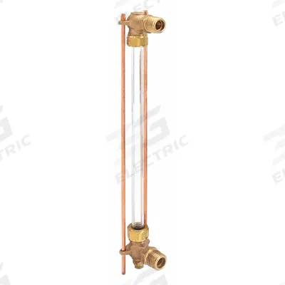 APOLLO Expansion Tank Gauge: Bronze, 5/8 in Gauge Glass Dia, 12 in Gauge Glass Lg - Tube-Style Sight Glasses for Expansion Tanks