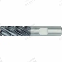 WIDIA HANITA: Carbide, AlTiN Coated, 5 Flute, 1/2" Mill Dia, 1-1/4" LOC, 0.03" Rad, 4" OAL (MPN 5VNC13005BT)