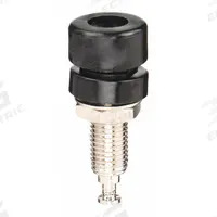 Banana Jack: Brass, Polycarbonate, 15 A Max Current, Black (MPN 5TWZ9). Key specifications — Contact Material: Brass; Body Material: Brass; Brand: APPROVED VENDOR; Color: Black.