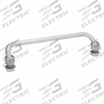JW WINCO Folding Pull Handle: Threaded Holes, Stainless Steel, Silver, 0.39 in - Load-Rated Folding Pull Handles